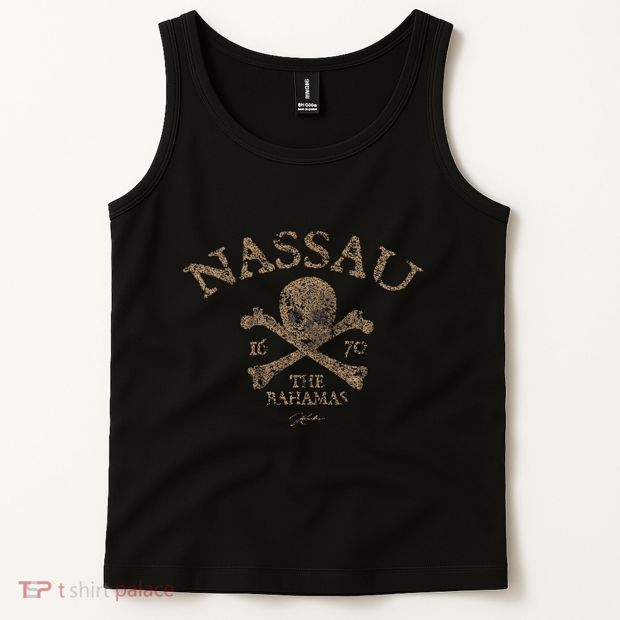 Nassau The Bahamas Pirate Skull & Crossbones Tank Top