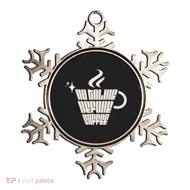 No Talkie Before Coffee Design Ornament