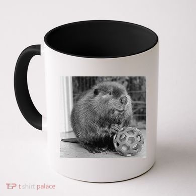 Nibi The Beaver With The Moon Vintage Beaver Lover Coffee Mug