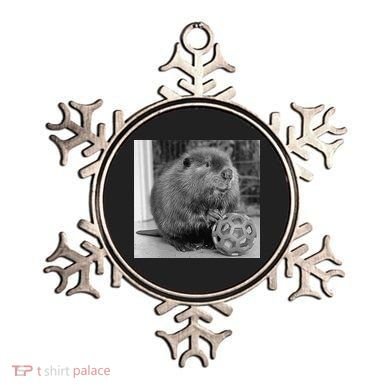 Nibi The Beaver With The Moon Vintage Beaver Lover Ornament
