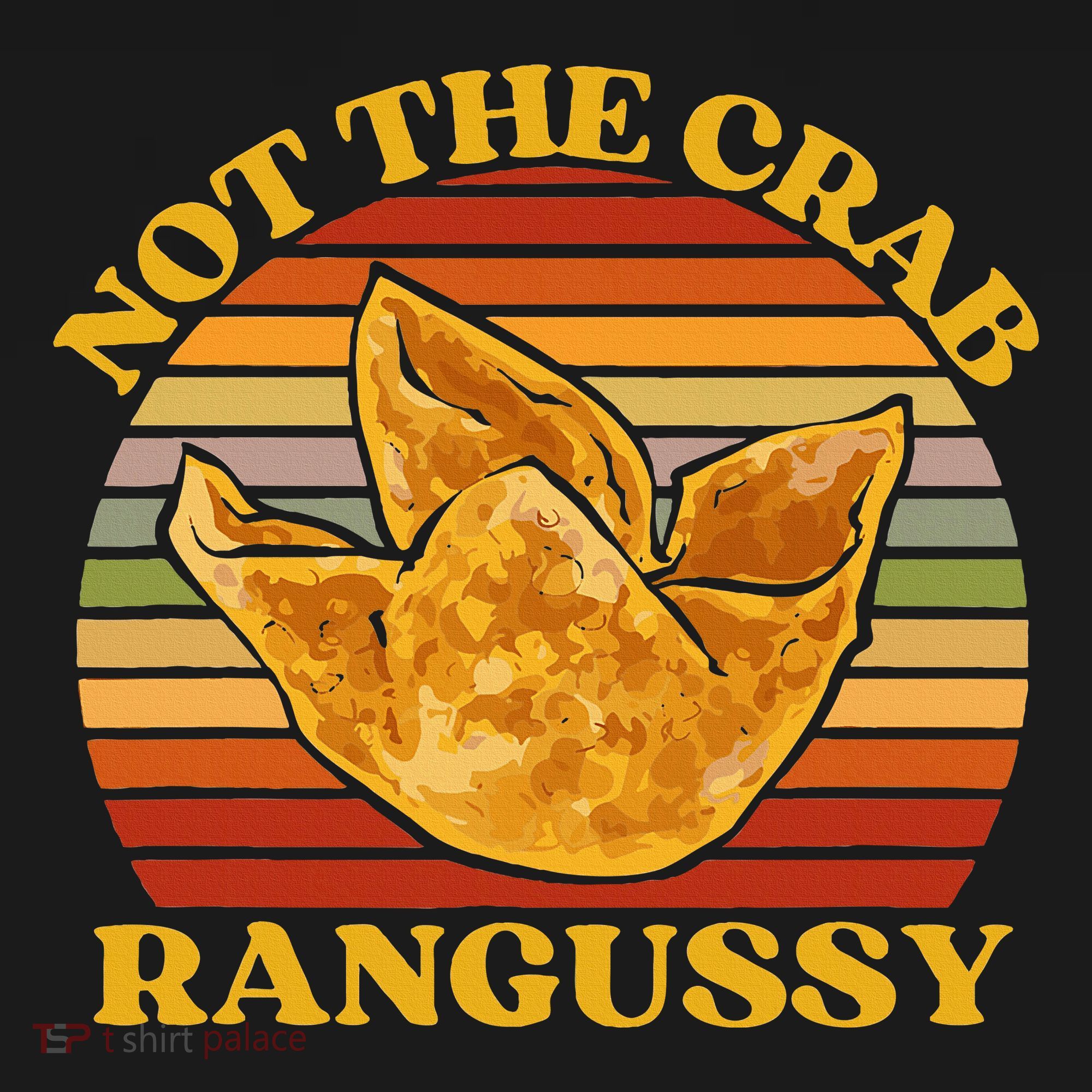 Not The Crab Rangussy Joke Meme Crab Rangoon Chinese Food Coaster
