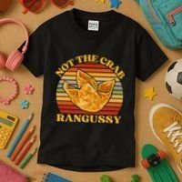 Not The Crab Rangussy Joke Meme Crab Rangoon Chinese Food Kids T-Shirt thumb 3