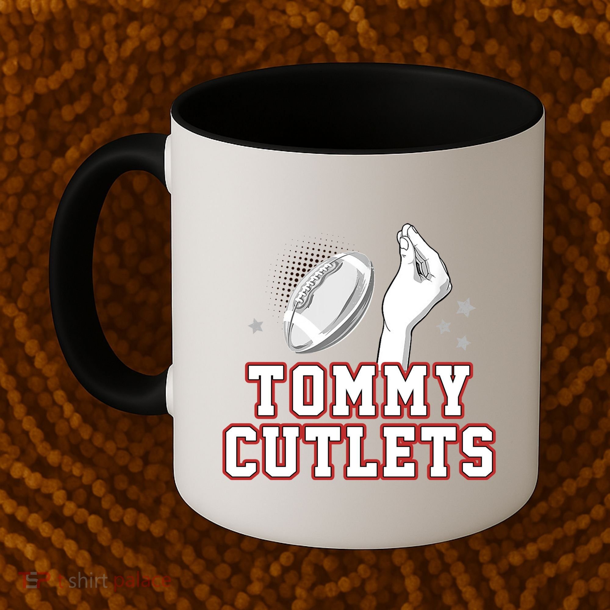 Ny Tommy Cutlets Football Coffee Mug