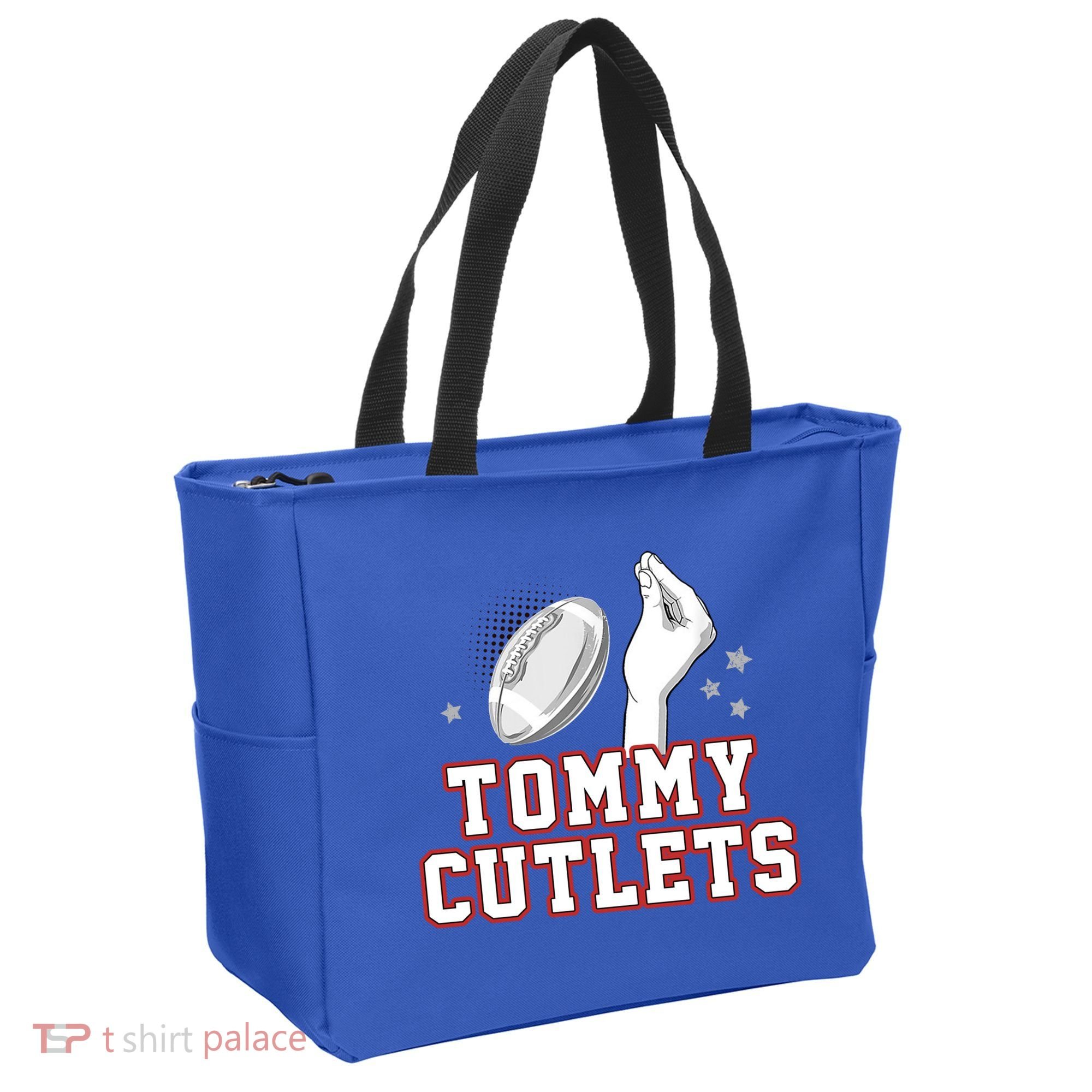 Ny Tommy Cutlets Football Tote Bag