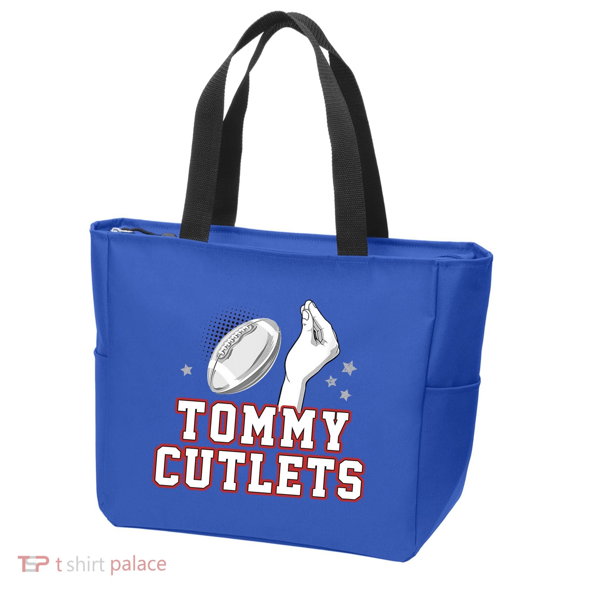 Ny Tommy Cutlets Football Tote Bag