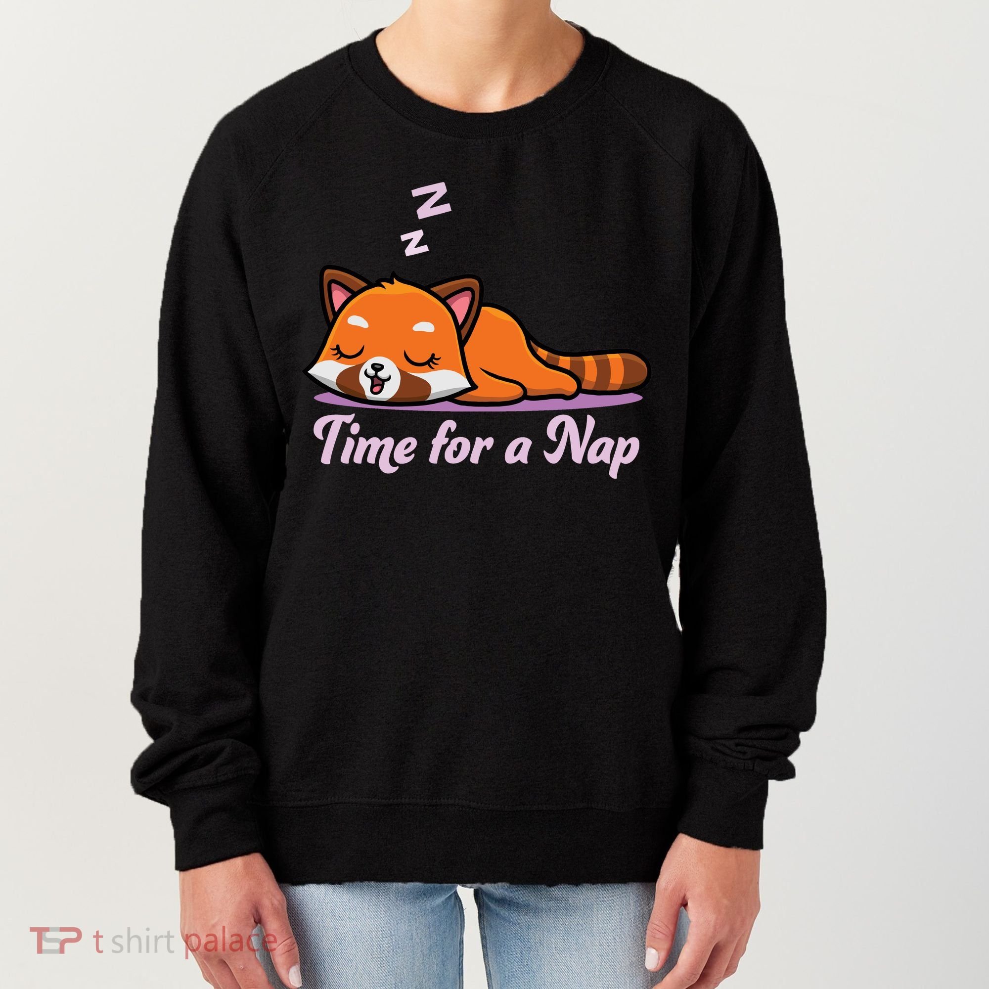 Nap Time Cute Red Panda Women's Sweatshirt