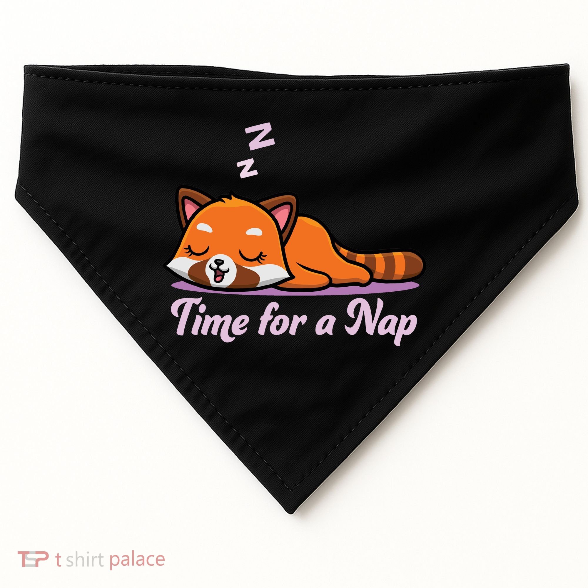 Nap Time Cute Red Panda USA-Made Doggie Bandana