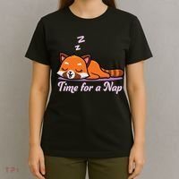 Nap Time Cute Red Panda T-Shirt thumb 4