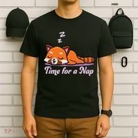 Nap Time Cute Red Panda T-Shirt thumb 6