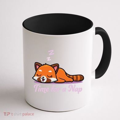 Nap Time Cute Red Panda Coffee Mug back