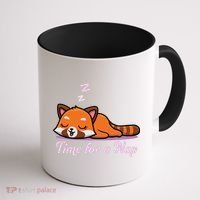 Nap Time Cute Red Panda Coffee Mug thumb 1