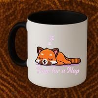 Nap Time Cute Red Panda Coffee Mug thumb 2