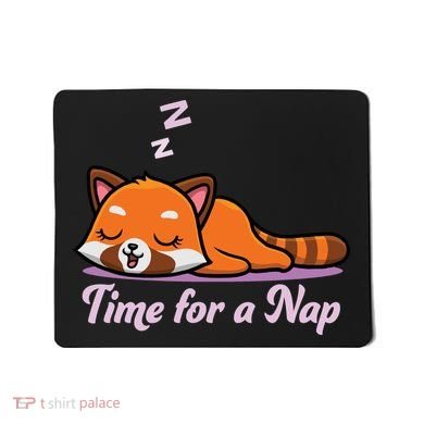 Nap Time Cute Red Panda Mousepad