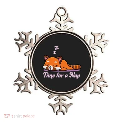 Nap Time Cute Red Panda Ornament