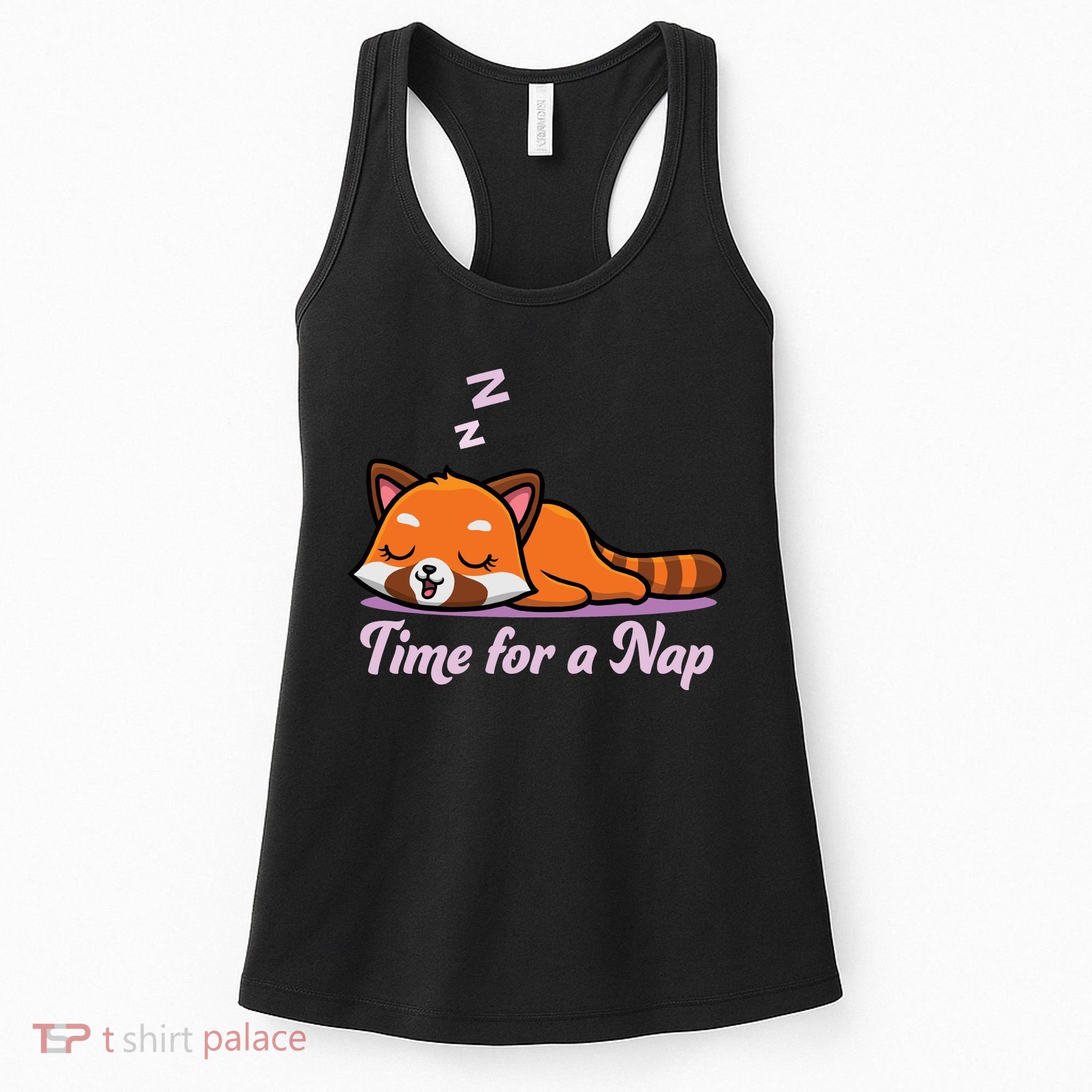 Nap Time Cute Red Panda Women's Tank Top