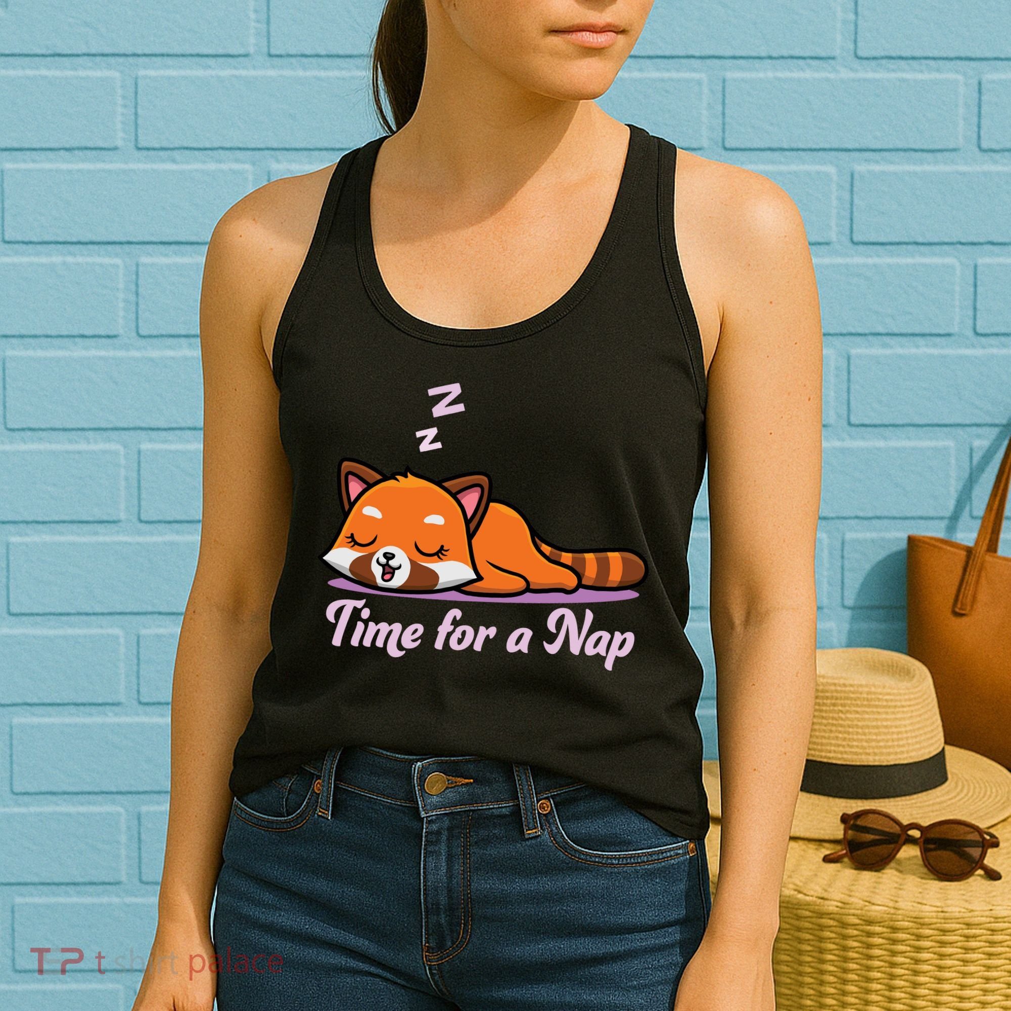 Nap Time Cute Red Panda Women's Tank Top