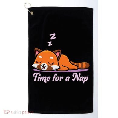 Nap Time Cute Red Panda Golf Towel