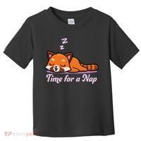 Nap Time Cute Red Panda Toddler T-Shirt thumb 0