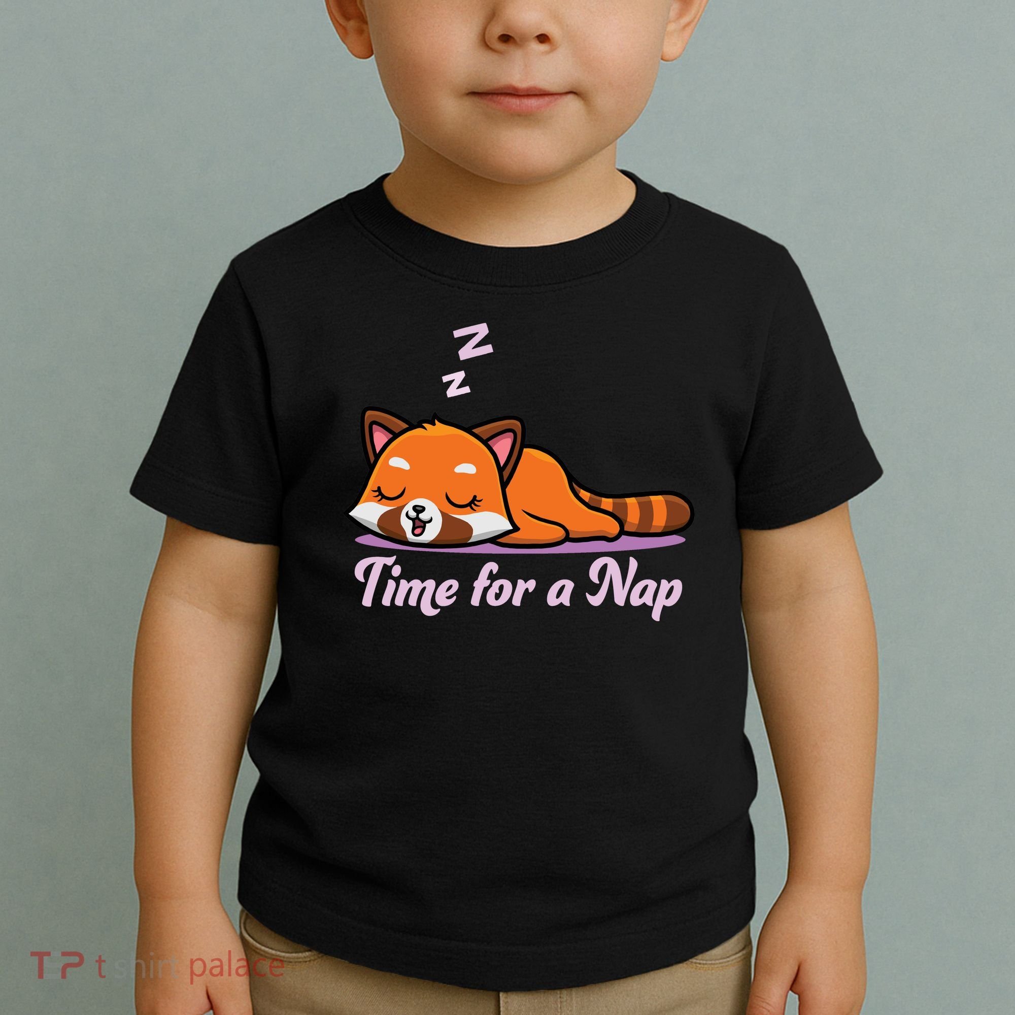 Nap Time Cute Red Panda Toddler T-Shirt
