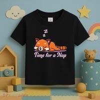 Nap Time Cute Red Panda Toddler T-Shirt thumb 3