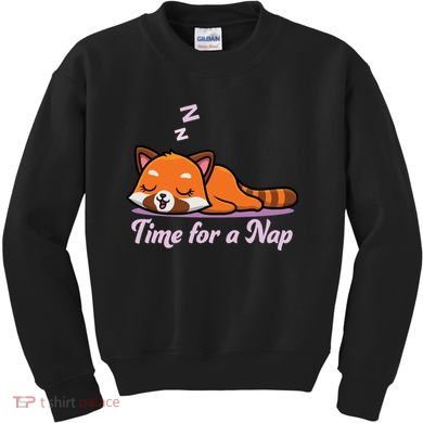 Nap Time Cute Red Panda Kids Sweatshirt