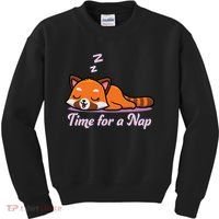Nap Time Cute Red Panda Kids Sweatshirt thumb 0