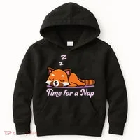 Nap Time Cute Red Panda Kids Hoodie thumb 0