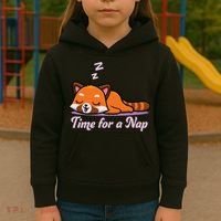 Nap Time Cute Red Panda Kids Hoodie thumb 3