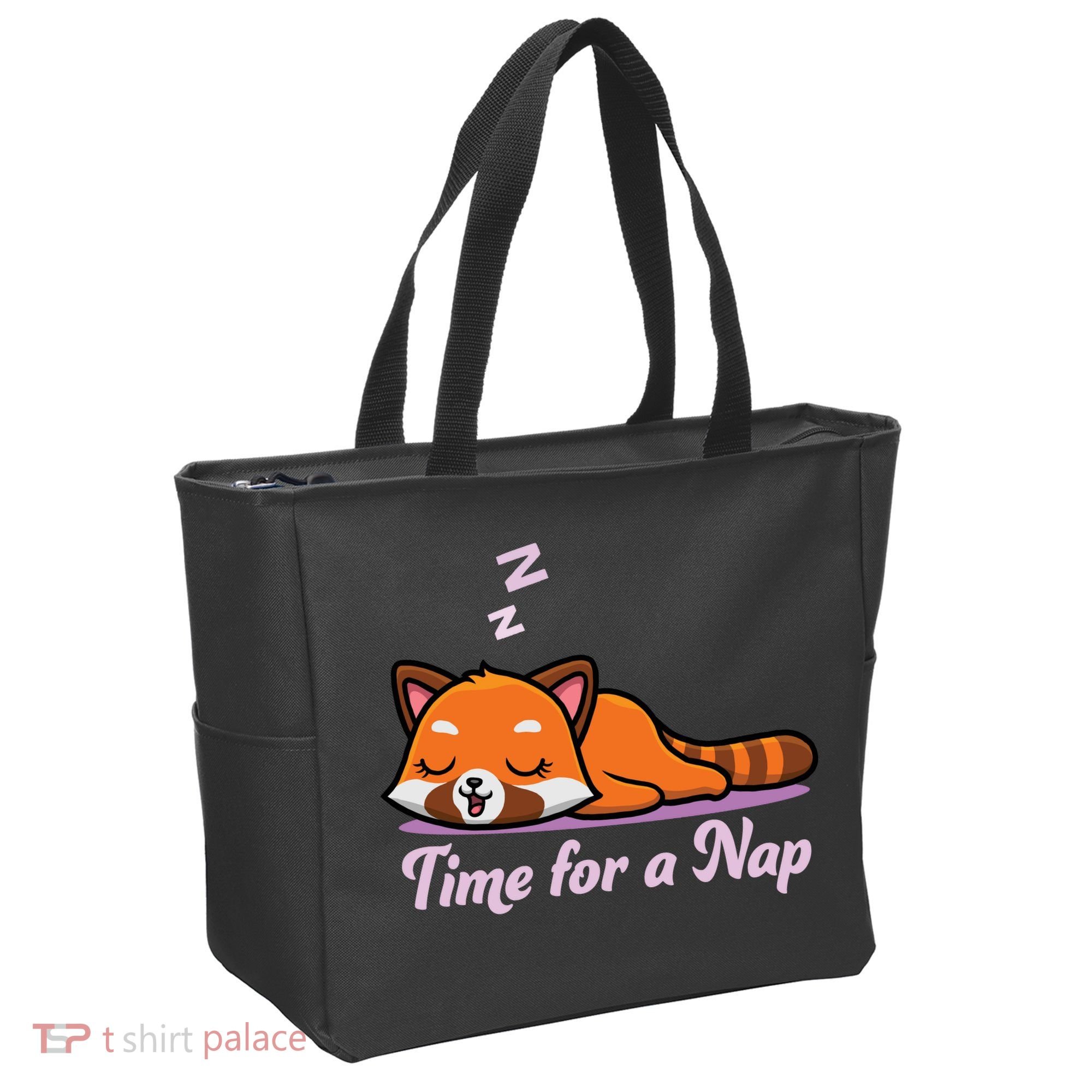Nap Time Cute Red Panda Tote Bag