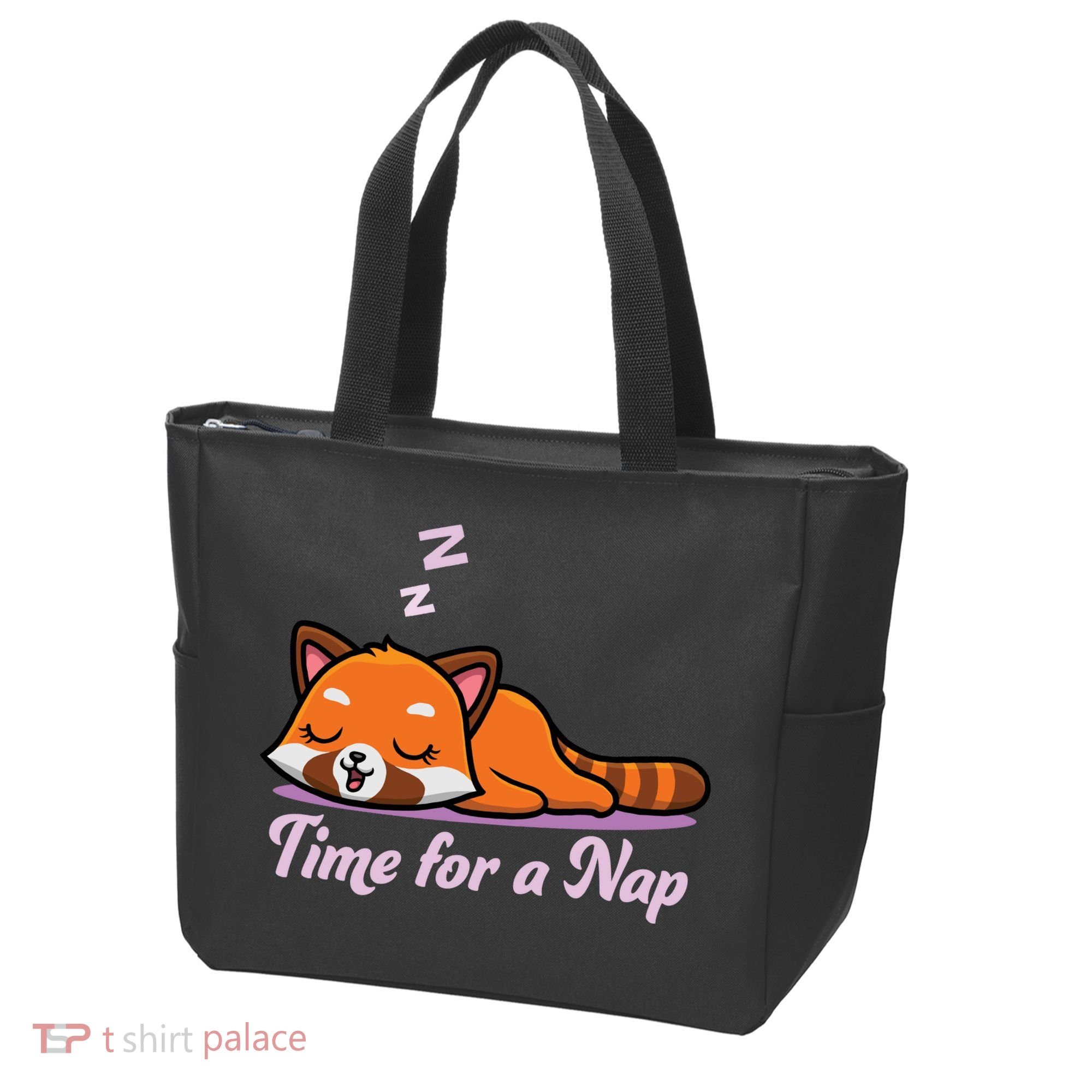 Nap Time Cute Red Panda Tote Bag