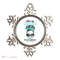 Nice Try Cancer But I’m Still Here Ovarian Cancer Warrior Great Gift Ornament thumb 0