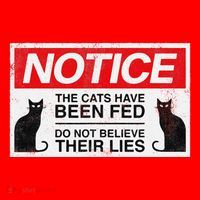 Notice The Cats Have Been Fed Do Not Believe Their Lies Santa Hat thumb 1