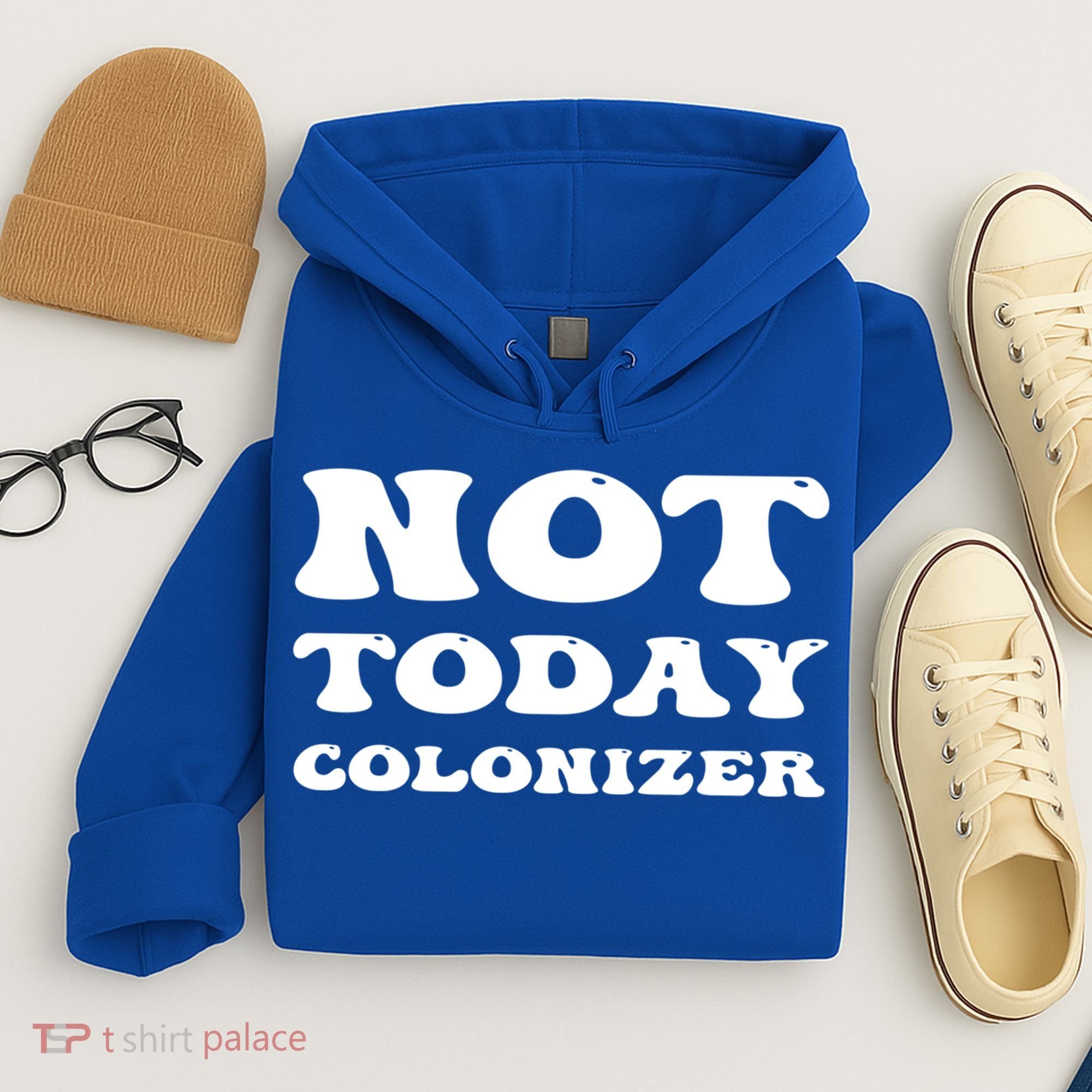 Not Today Colonizer Funny Indigenous Native American Gift Hoodie