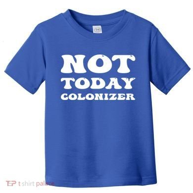 Not Today Colonizer Funny Indigenous Native American Gift Toddler T-Shirt