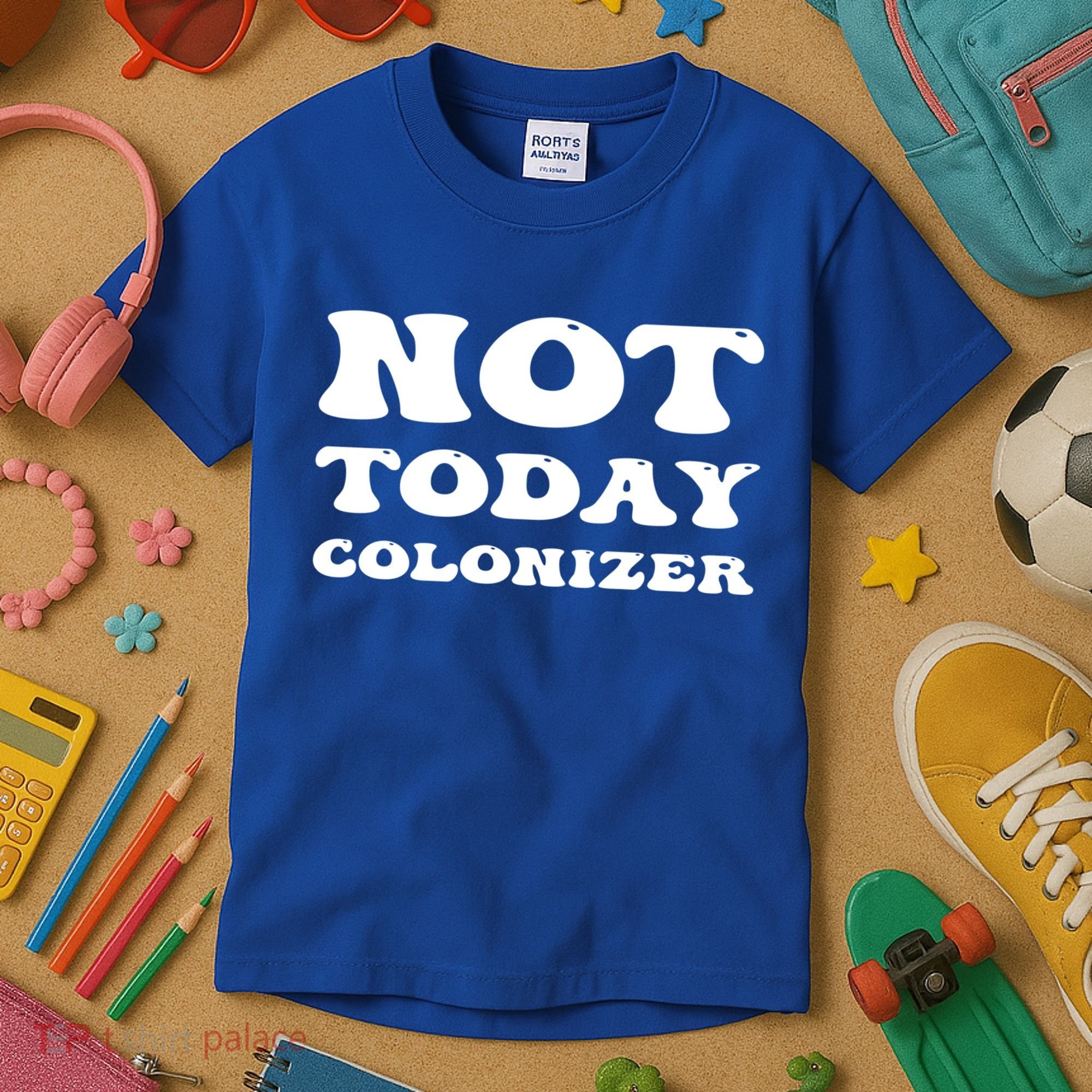 Not Today Colonizer Funny Indigenous Native American Gift Kids T-Shirt