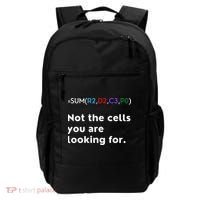 Not The Cells You Were Looking For Excel Accountant Funny Backpack thumb 0