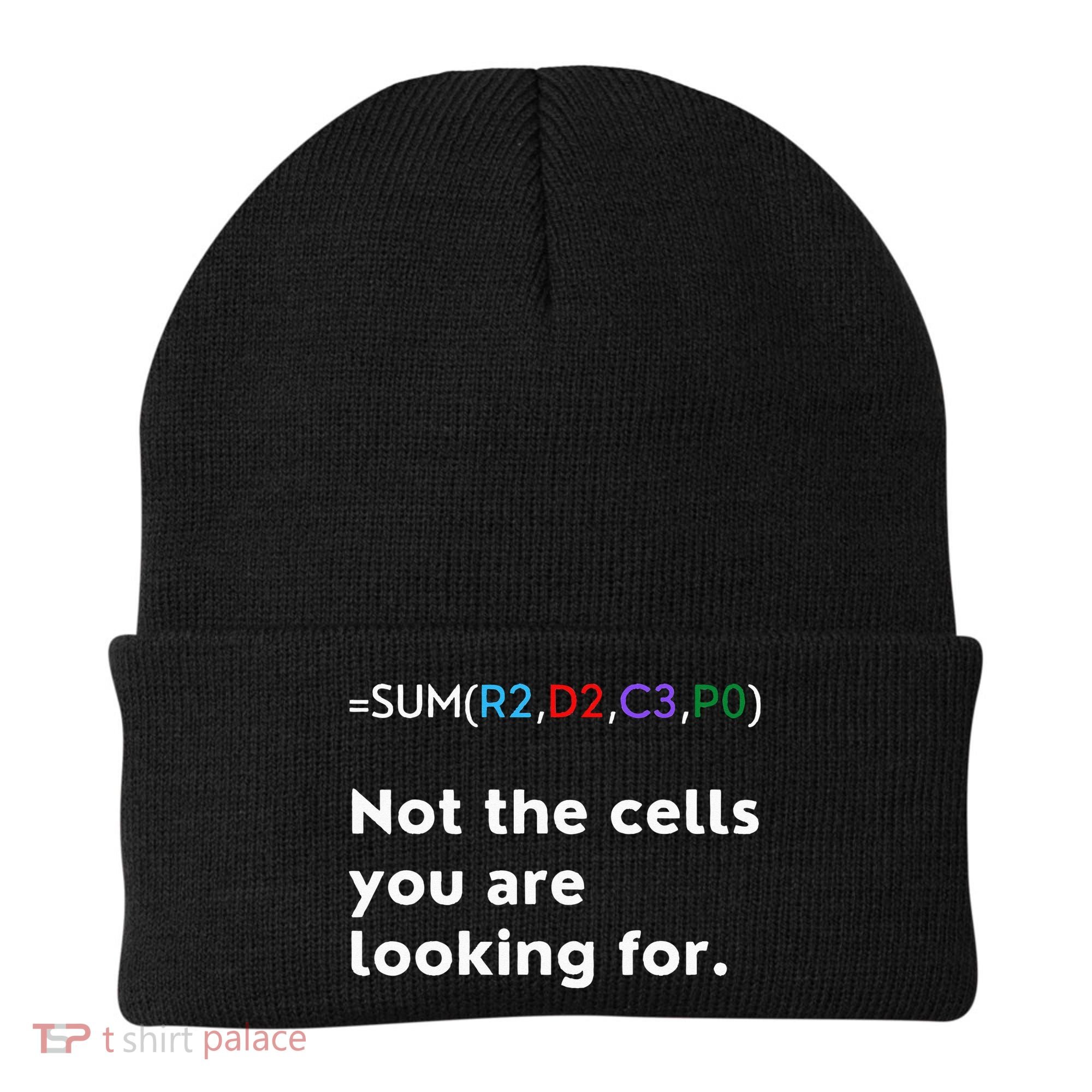 Not The Cells You Were Looking For Excel Accountant Funny Beanie