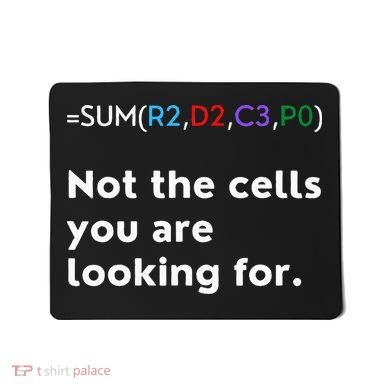 Not The Cells You Were Looking For Excel Accountant Funny Mousepad
