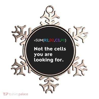 Not The Cells You Were Looking For Excel Accountant Funny Ornament
