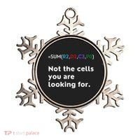 Not The Cells You Were Looking For Excel Accountant Funny Ornament thumb 0
