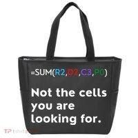 Not The Cells You Were Looking For Excel Accountant Funny Tote Bag thumb 0