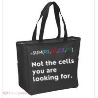 Not The Cells You Were Looking For Excel Accountant Funny Tote Bag thumb 2