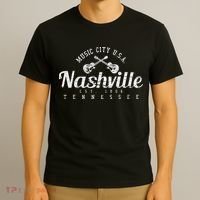 Nashville Tennessee Country Music Usa Gift T-Shirt thumb 3