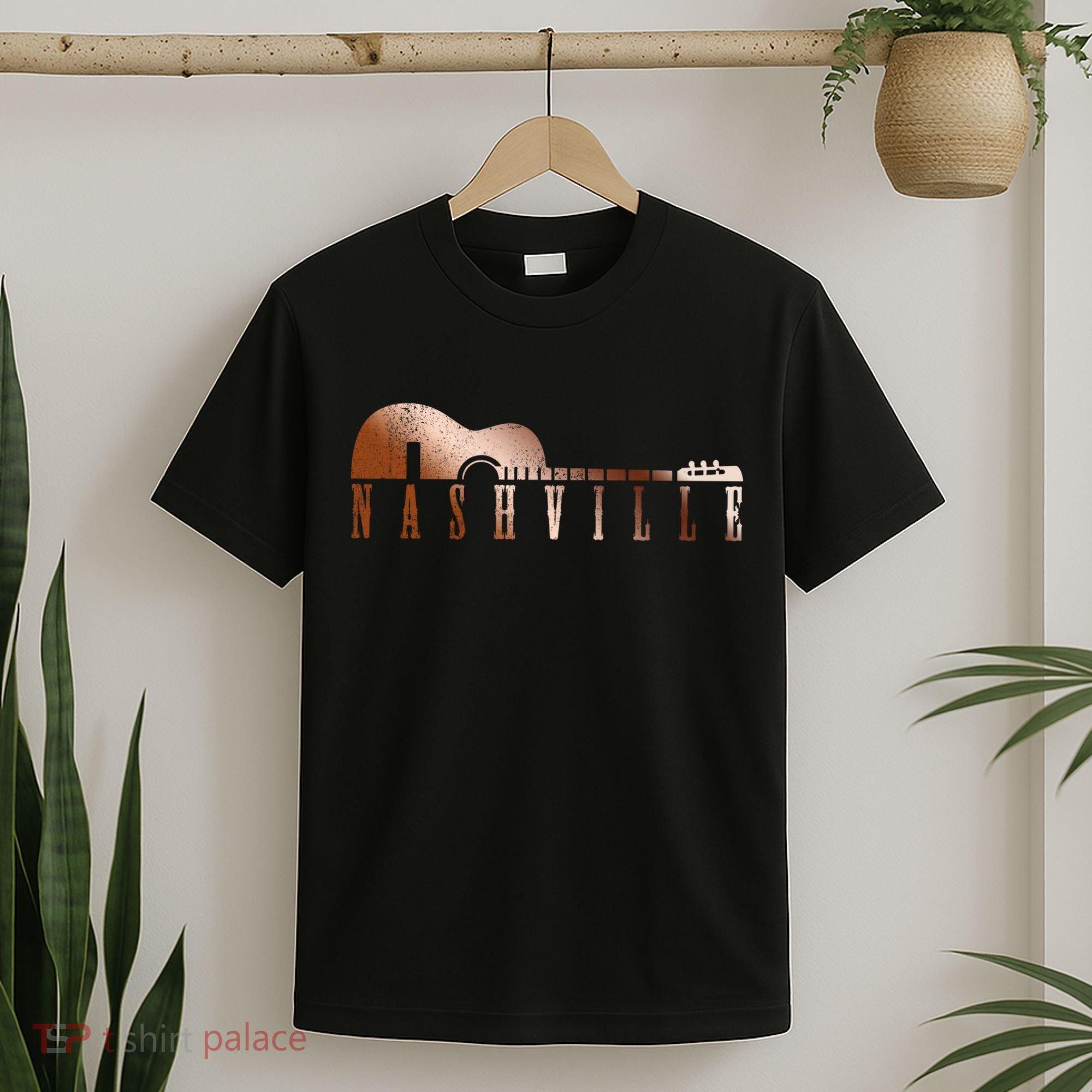 Nashville Tennessee Country Music City Guitar Gift Funny Gift T-Shirt