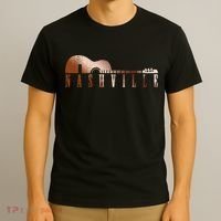 Nashville Tennessee Country Music City Guitar Gift Funny Gift T-Shirt thumb 3