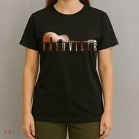 Nashville Tennessee Country Music City Guitar Gift Funny Gift T-Shirt thumb 4