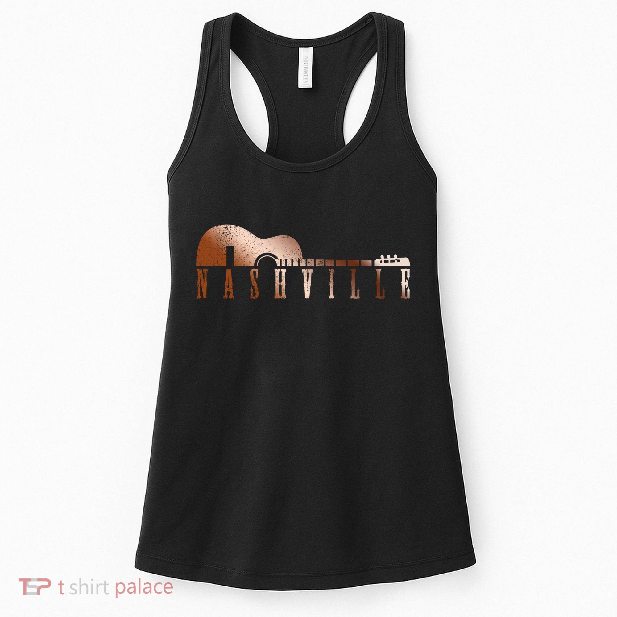 Nashville Tennessee Country Music City Guitar Gift Funny Gift Women's Tank Top