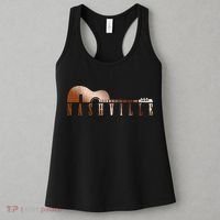 Nashville Tennessee Country Music City Guitar Gift Funny Gift Women's Tank Top thumb 3