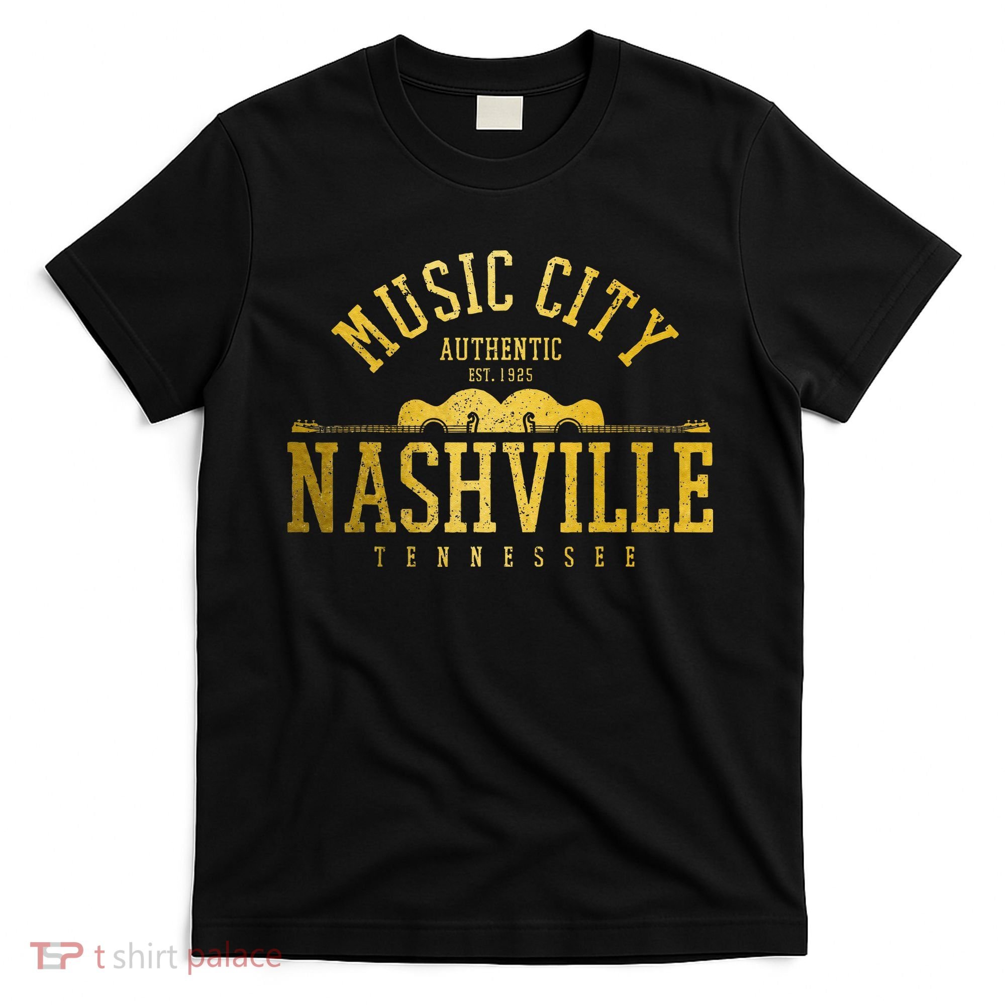 Nashville Tennessee Country Music City Guitar Vintage Nash T-Shirt