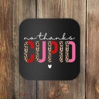 No Thanks Cupid Funny Anti Valentine Coaster thumb 0